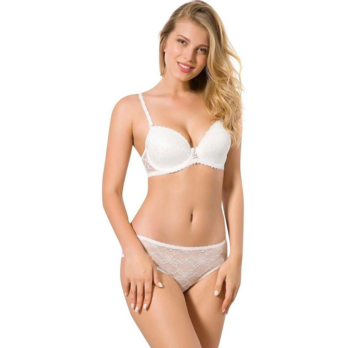 Le Jardin Dantel Kaplı Sütyen Takım 6042