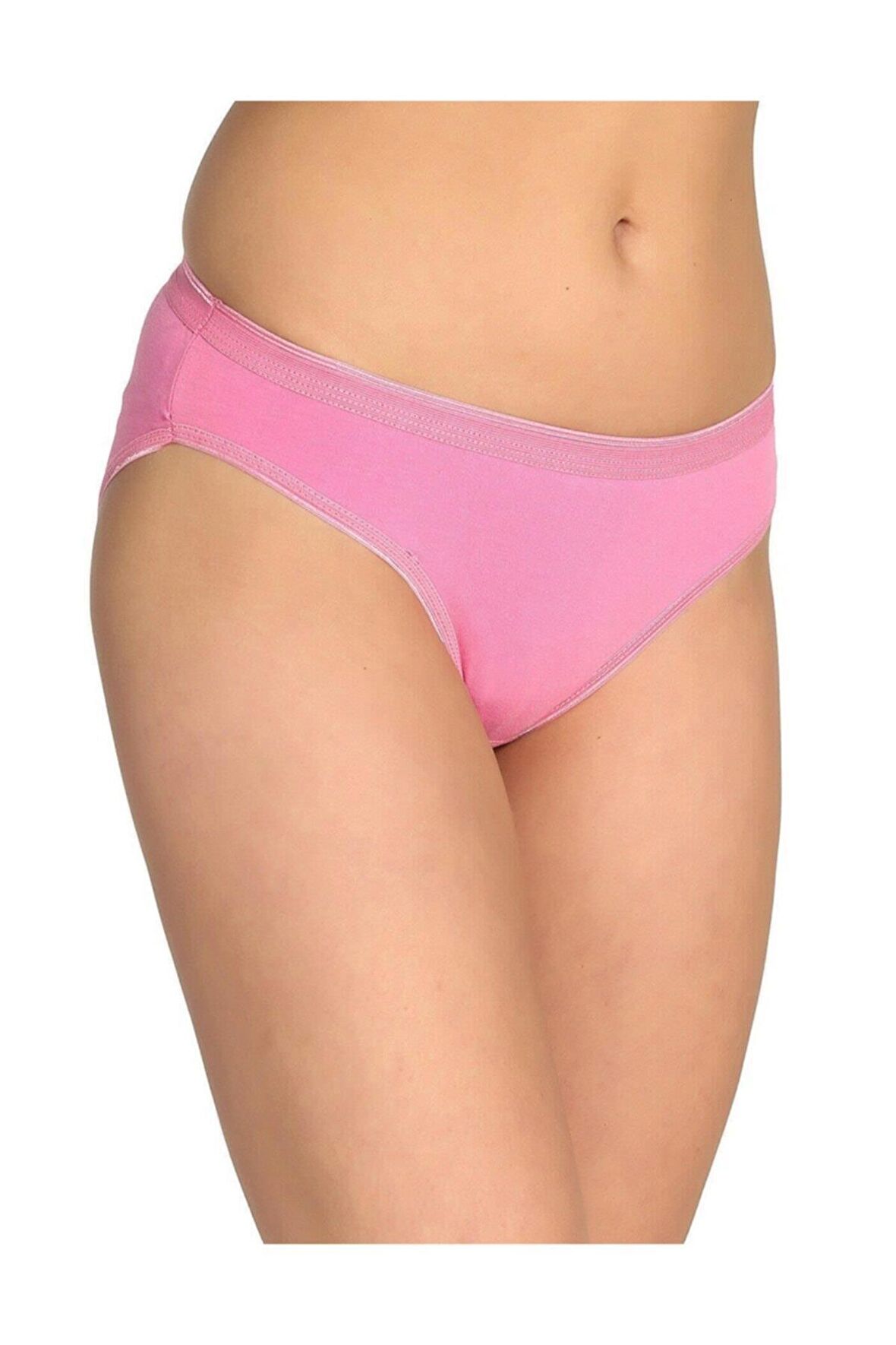 12 Adet Tutku Bayan Elastan Düz Bikini Külot