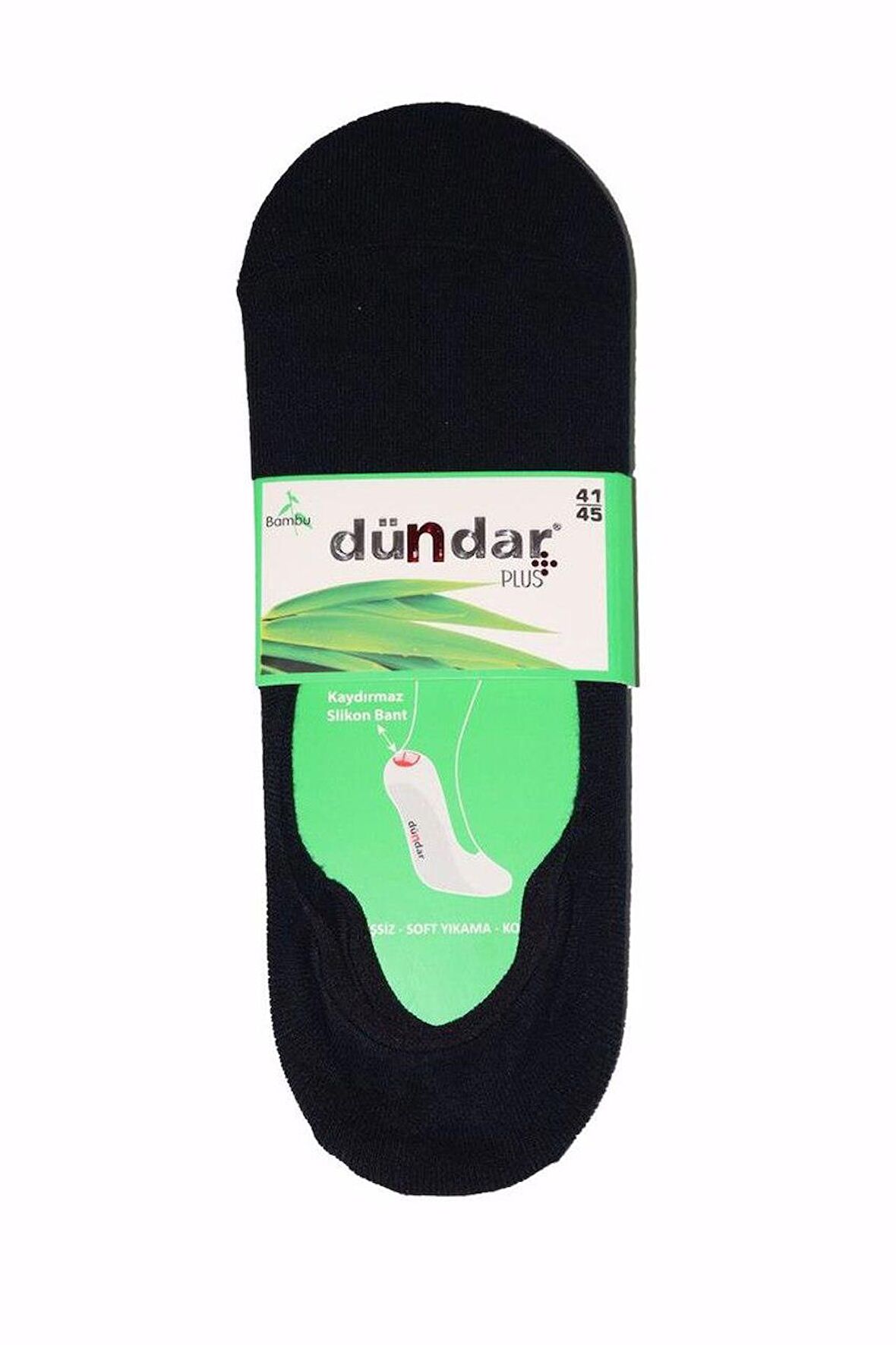 6 Adet Dündar Erkek Bambu Silikonlu Dikişsiz Babet Çorap