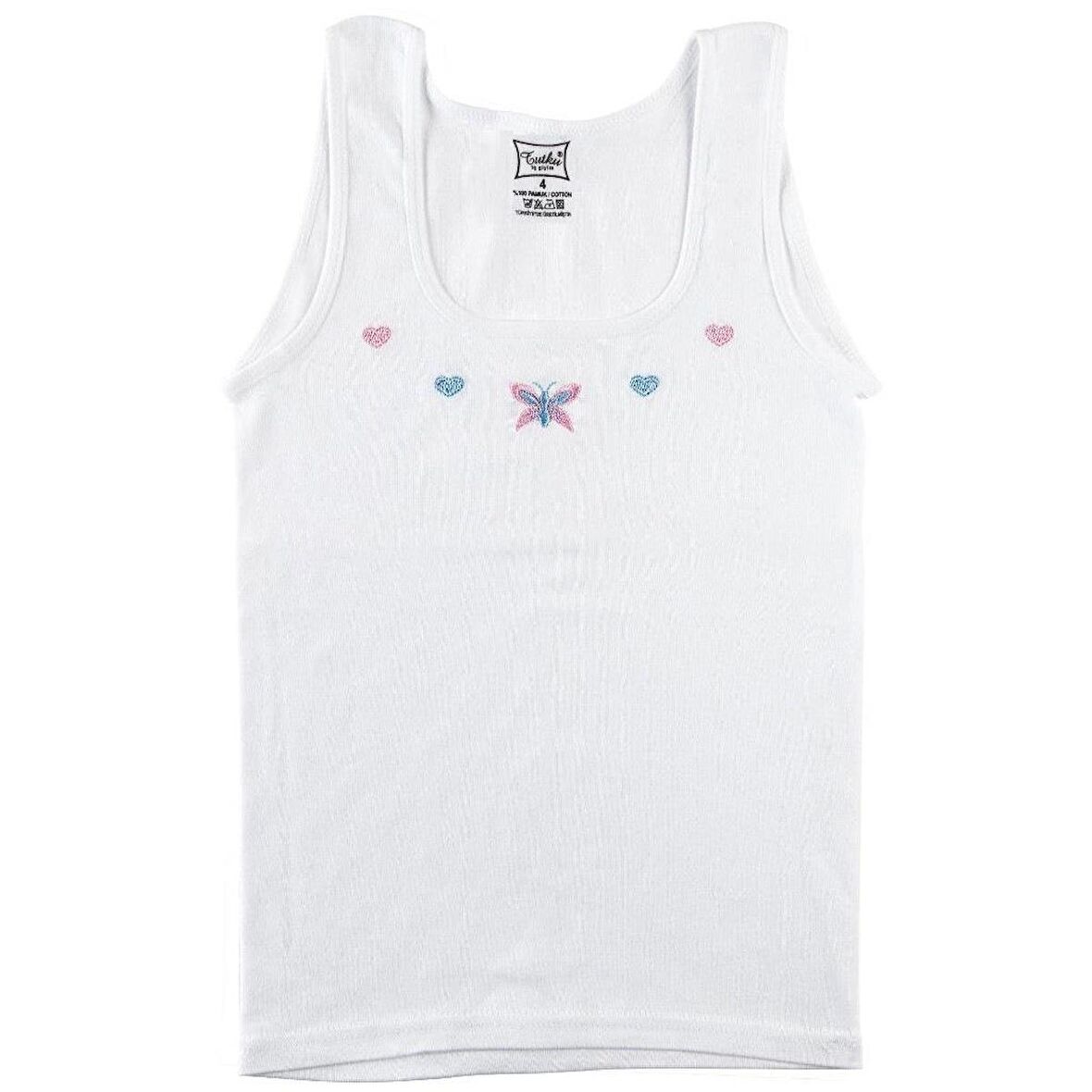 TUTKU 0166 KIZ ÇOCUK GENİŞ ASKILI ATLET 12 ADET