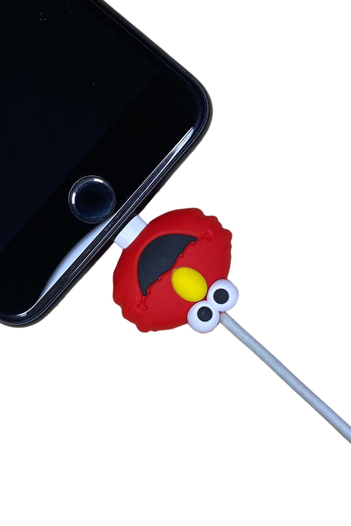 Kablo Ucu Koruyucu Kırmızı Elmo Figürlü