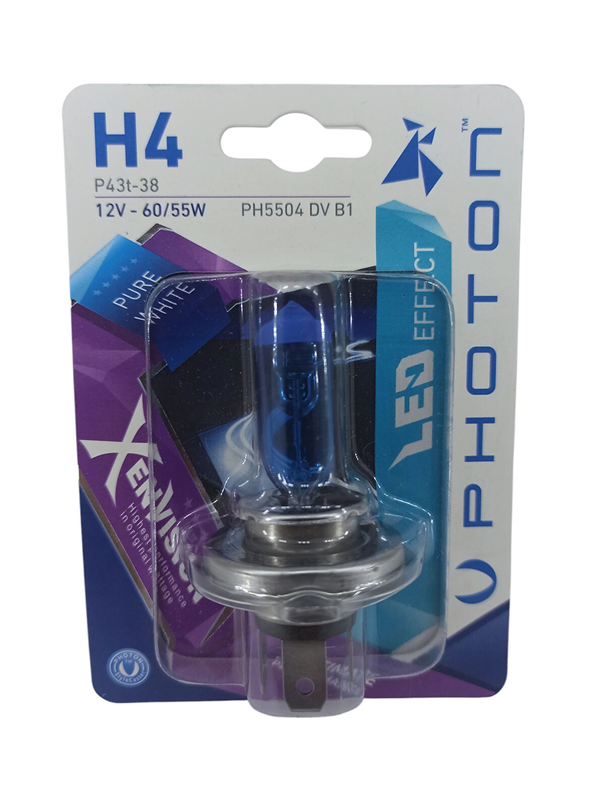 401-PH5504 DV B1 H4 12V 60/55W XEN VISION (TEKLİ BLİSTER) PHOTON