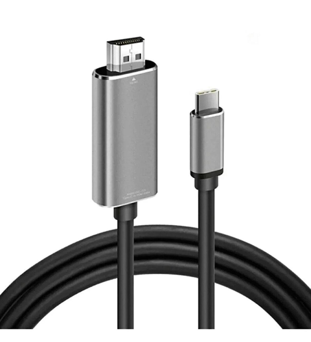 Type-C to HDMİ 4K Destekli HDTV Projektör 2 Metre  30 Hz Çevirici Görüntü Kablosu