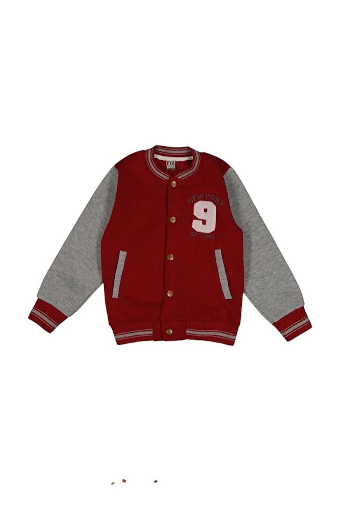 Fatih Bordo 3İp Şardonlu Unisex Çocuk Kolej Ceket 914-B