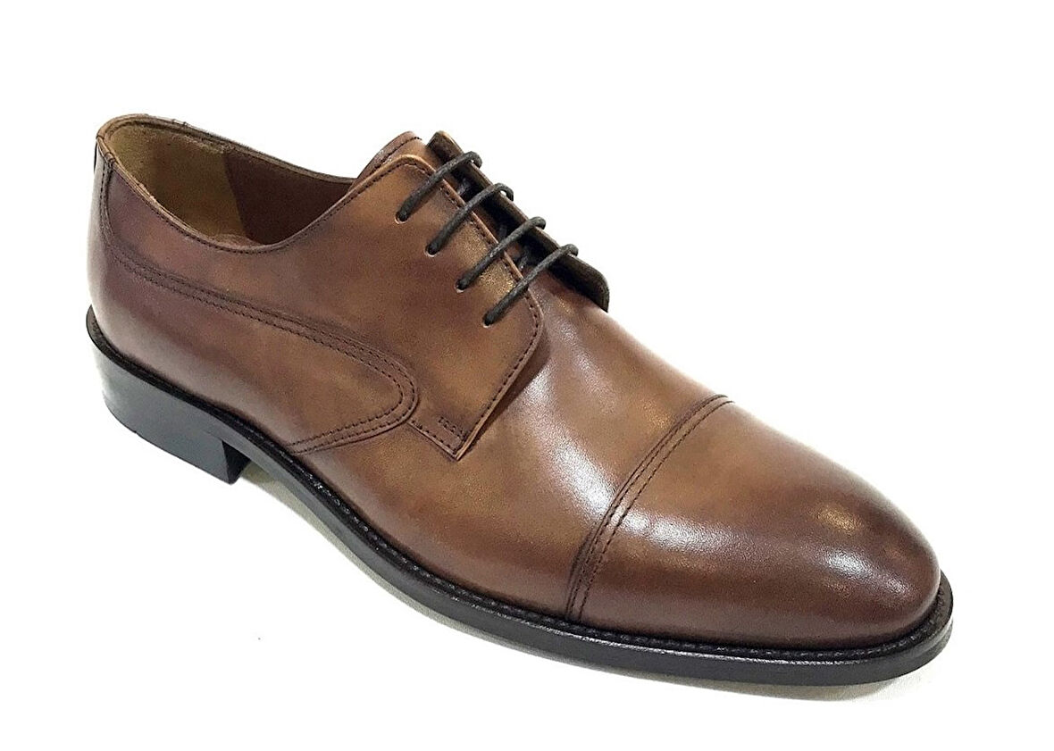 Aronay %100 Hakiki Deri Bağcıklı Jurdan Kösele Erkek Klasik Ayakkabı