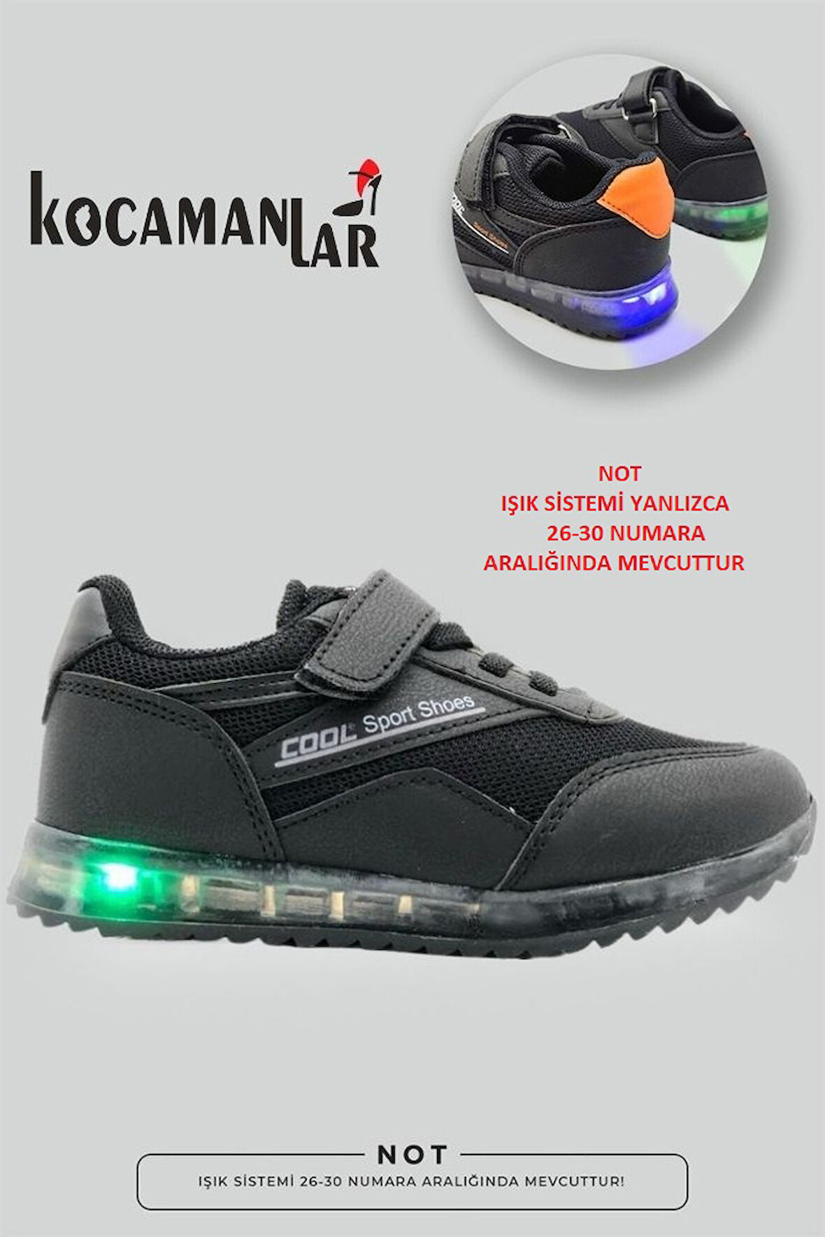 Cool İron Işıklı Sneaker Çocuk Spor Ayakkabı