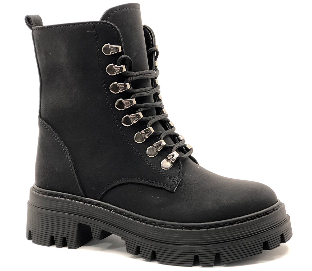 Mehtap Kauçuk Taban Kopçalı Postal Kadın Bot