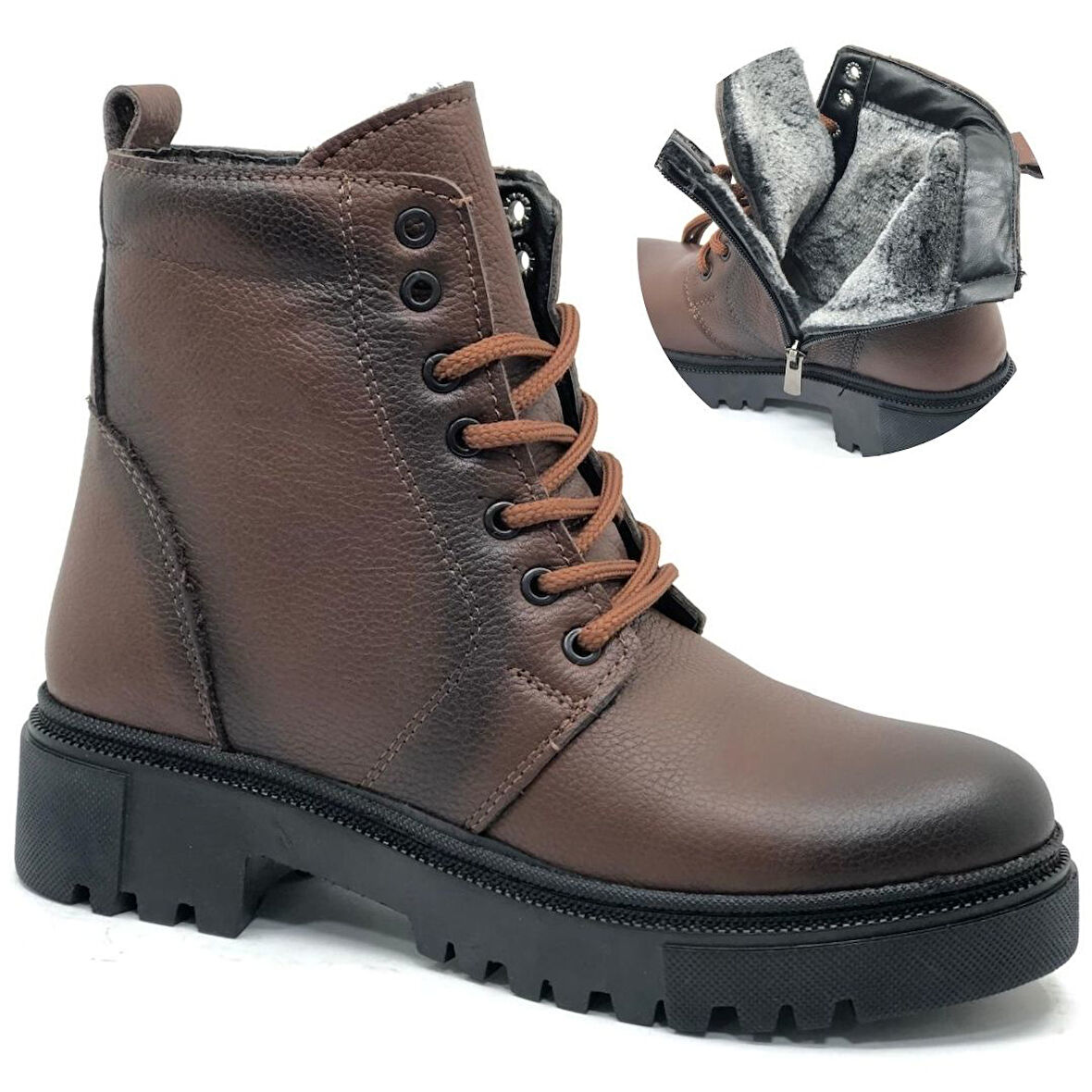 Kocamanlar 4291 Hakiki Deri Postal Kadın Bot