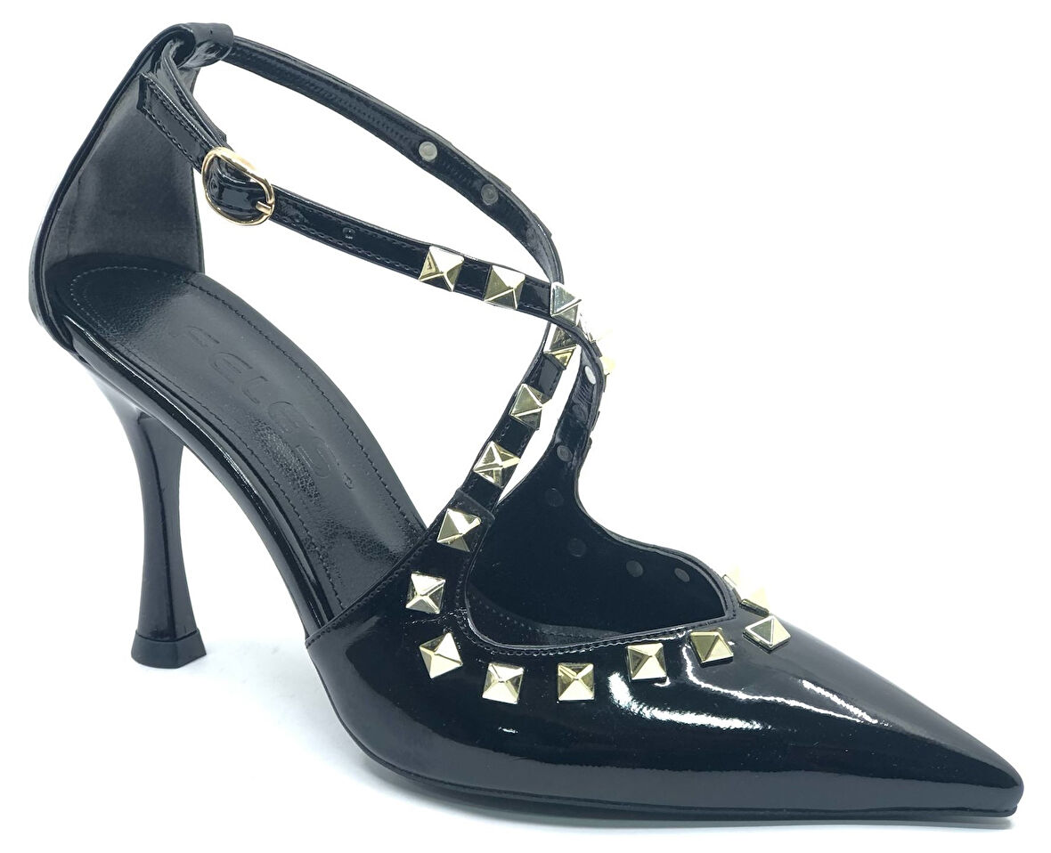 Feles Zımba Detaylı Kadın Topuklu Ayakkabı