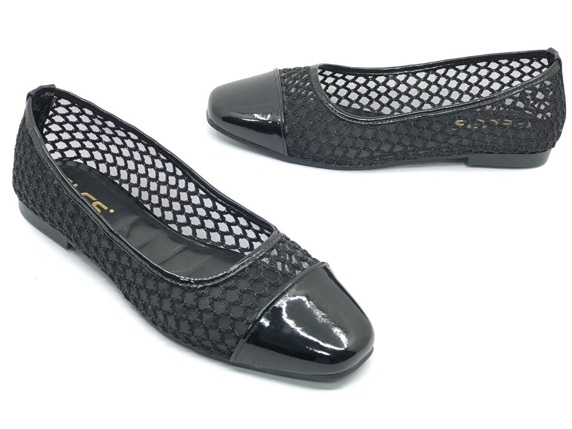 Feles Dantel Detaylı Kadın Babet Ayakkabı