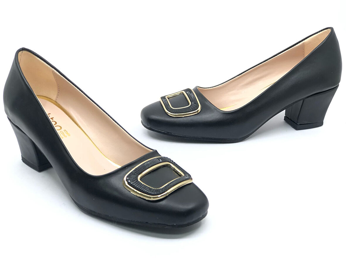 Mehtap Toka Detaylı Topuklu Kadın Klasik Ayakkabı