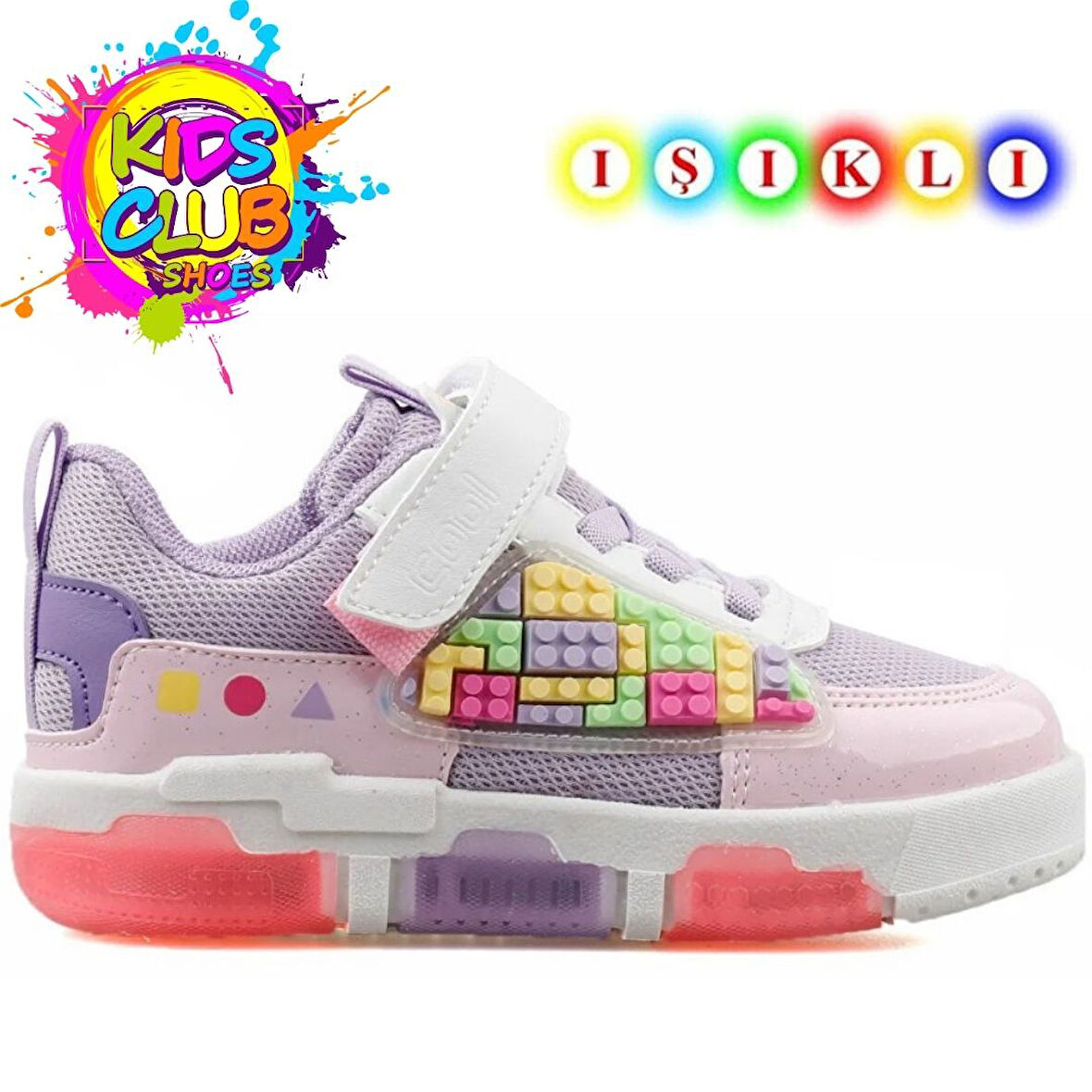 Cool Legos Işıklı Ortopedik Taban Unisex Çocuk Spor Ayakkabı