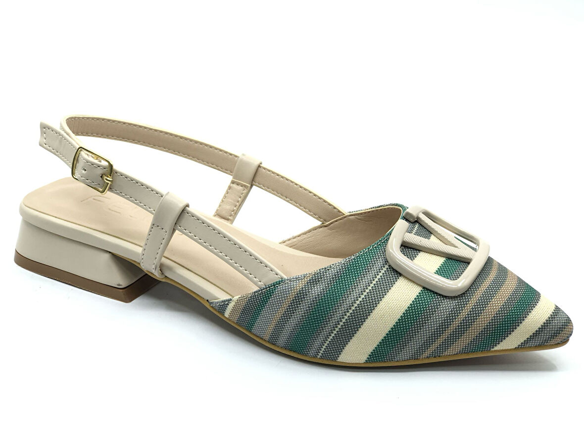 Feles 01-902 V Toka Kadın Babet Ayakkabı