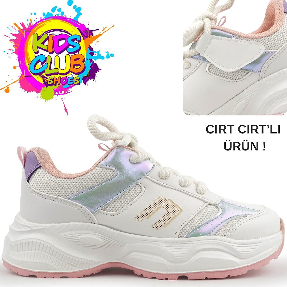 Cool Birian Bağcık Görünümlü Cırt Cırtlı Sneaker Ortopedik Çocuk Spor Ayakkabı