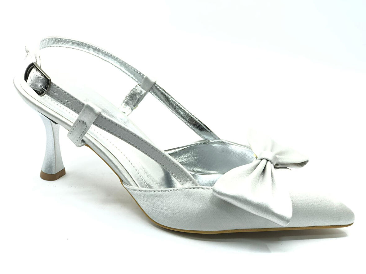 Mehtap Kurdela Detaylı Arkası Açık Stiletto Kadın Topuklu Ayakkabı