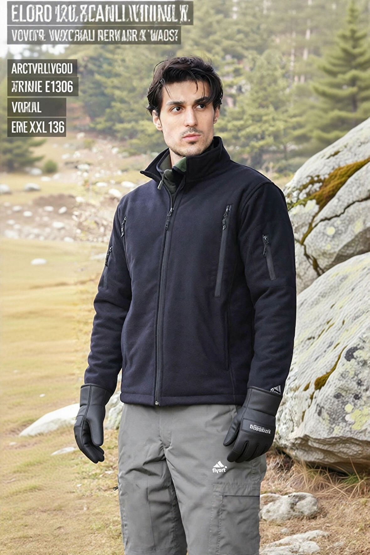 Erkek Kışlık Su Geçirmez Polar Mont Fy68 Fiyort Tundra Fonksiyonel Cepli Outdoor Ceket