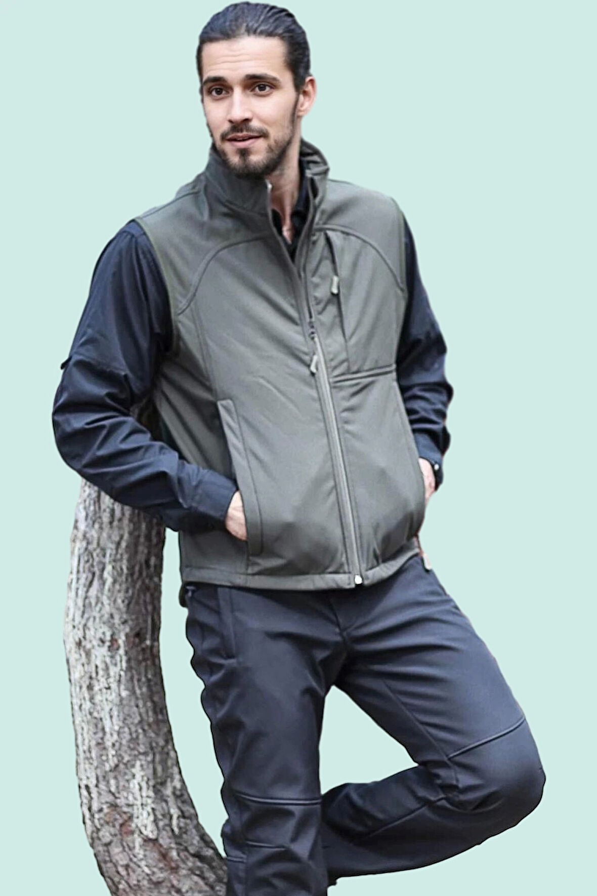 Softshell Yelek Erkek Rüzgar Geçirmez Su İtici Nefes Alabilir Fy82 Fiyort Kenai Outdoor