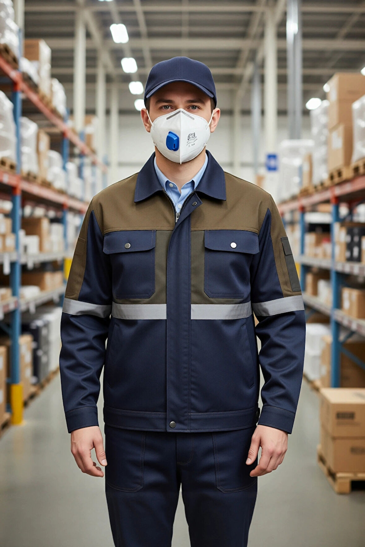 FFP2 Katlanabilir Ventilli Maske 4013 Ege Katlanır Std