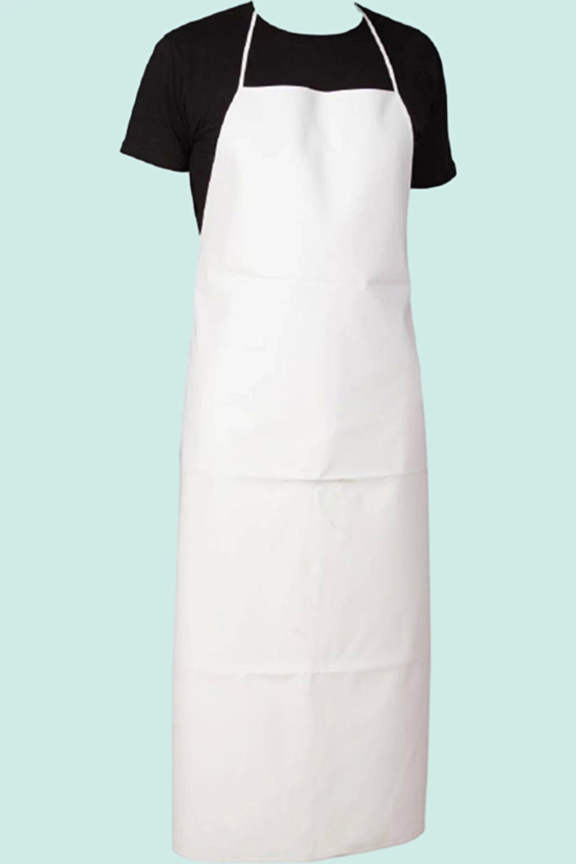 PVC Askılı Önluk Gıda Hijyen Is Guvenligi 3000 Önlük Muşamba Geçirmez Temizlik Sanayi