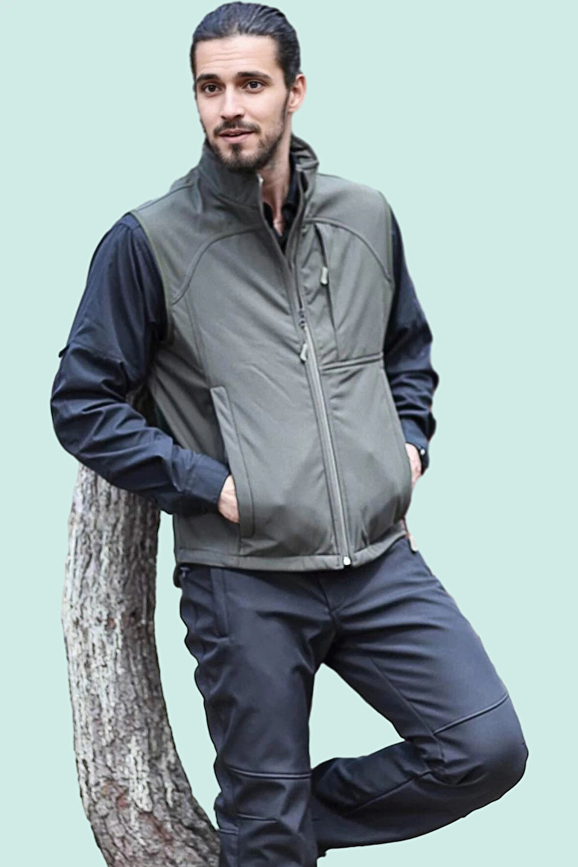 Softshell Yelek Erkek Rüzgar Geçirmez Su İtici Nefes Alabilir Fy82 Fiyort Kenai Outdoor