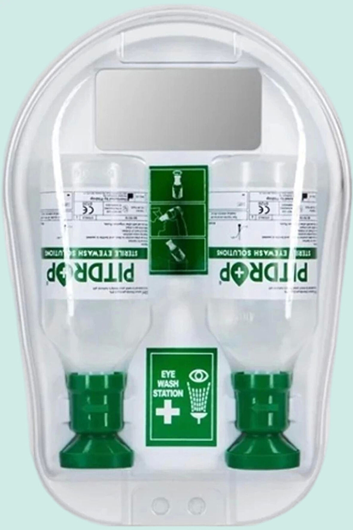 Pit Drop Göz Yıkama İstasyonu ISG Uygun Duvara Monte 1706 Solüsyonu Takımı İkili Set
