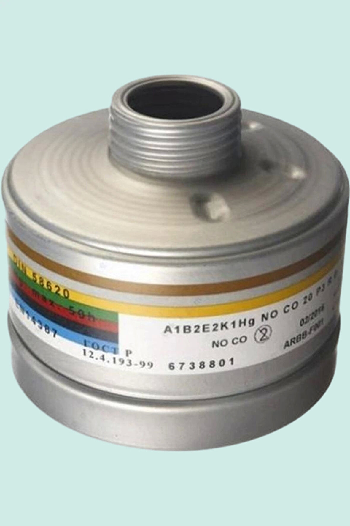 Dräger Geniş Spektrumlu Solunum Filtresi RD40 6738801 A1b2e2k1 CE EN 148 14387 143 Drager