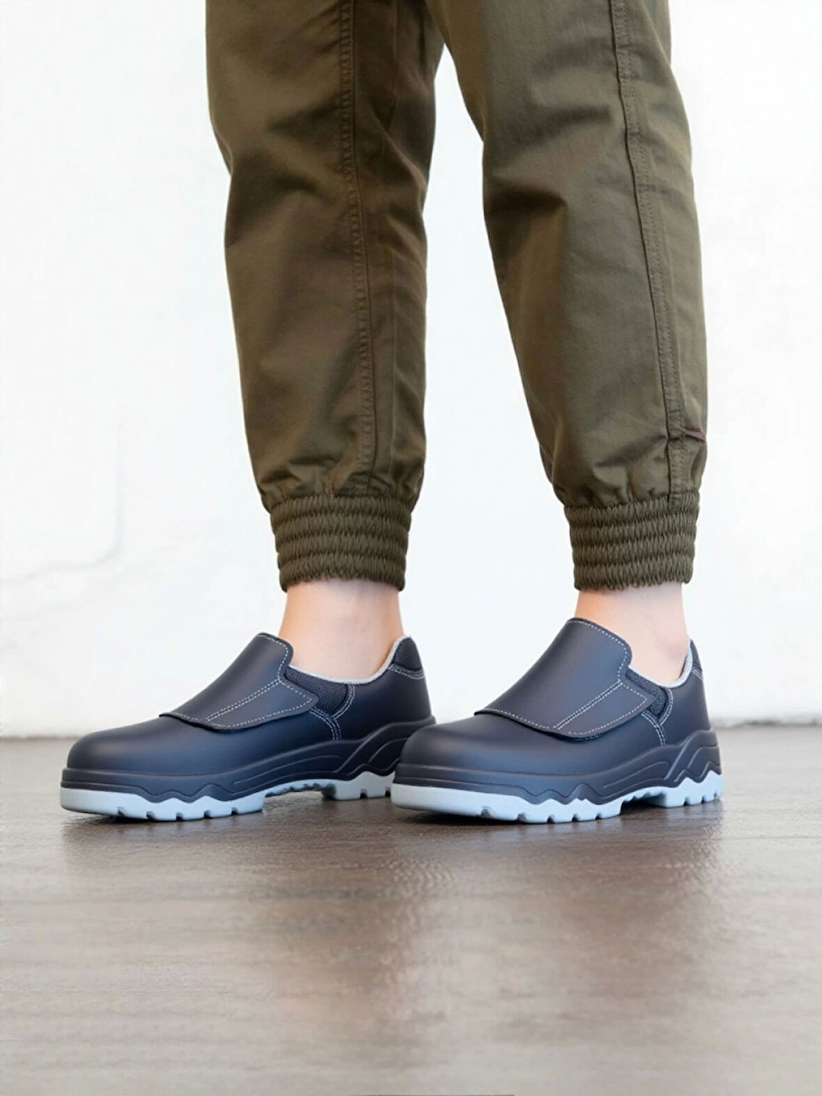 Su Geçirmez Cilt Deri İş Ayakkabısı 096 EN ISO 20345 Mekap Bora Suya Çelik Burunlu