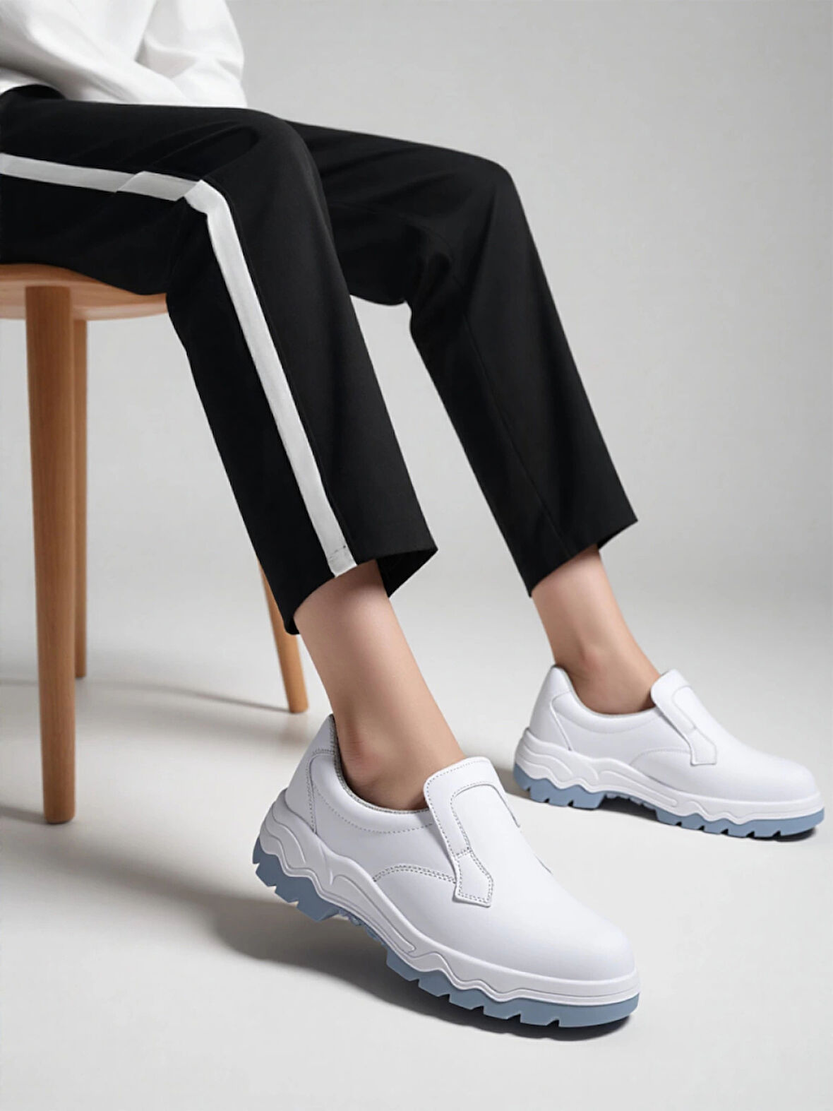 Cilt Deri İş Ayakkabısı 060 Su Geçirmez Çelik Burunlu Mekap Suya