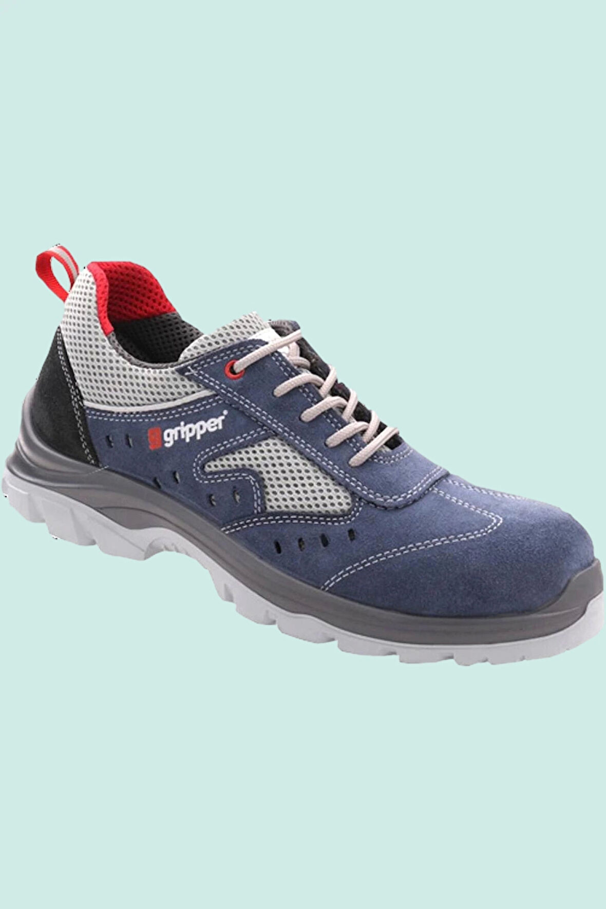 Gripper Lena GPR72 Nefes Alan İş Güvenliği Ayakkabısı Mekap Gpr Süet Çelik Burunlu