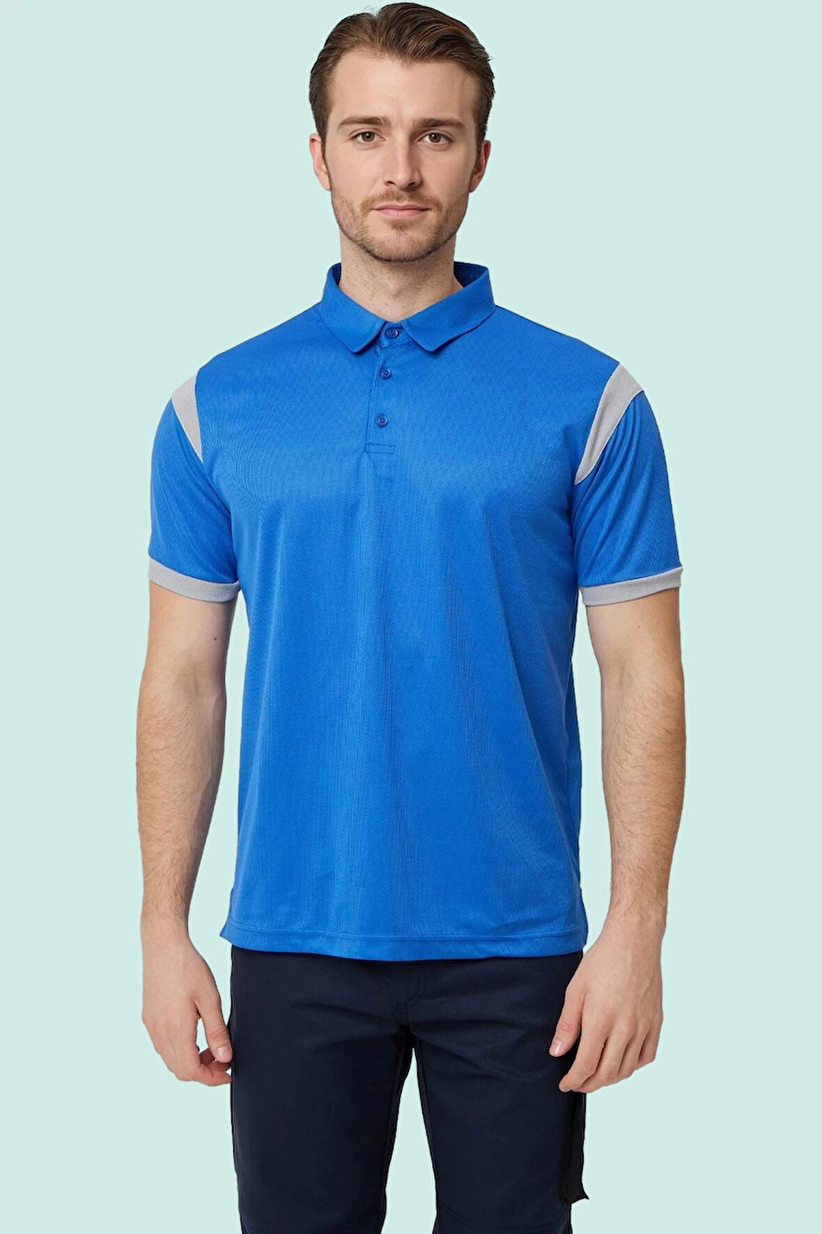 DryTouch Polo Yaka Tişört İş Güvenliği Allium Nefes Alabilir Hafif Konforlu Günlük İçin