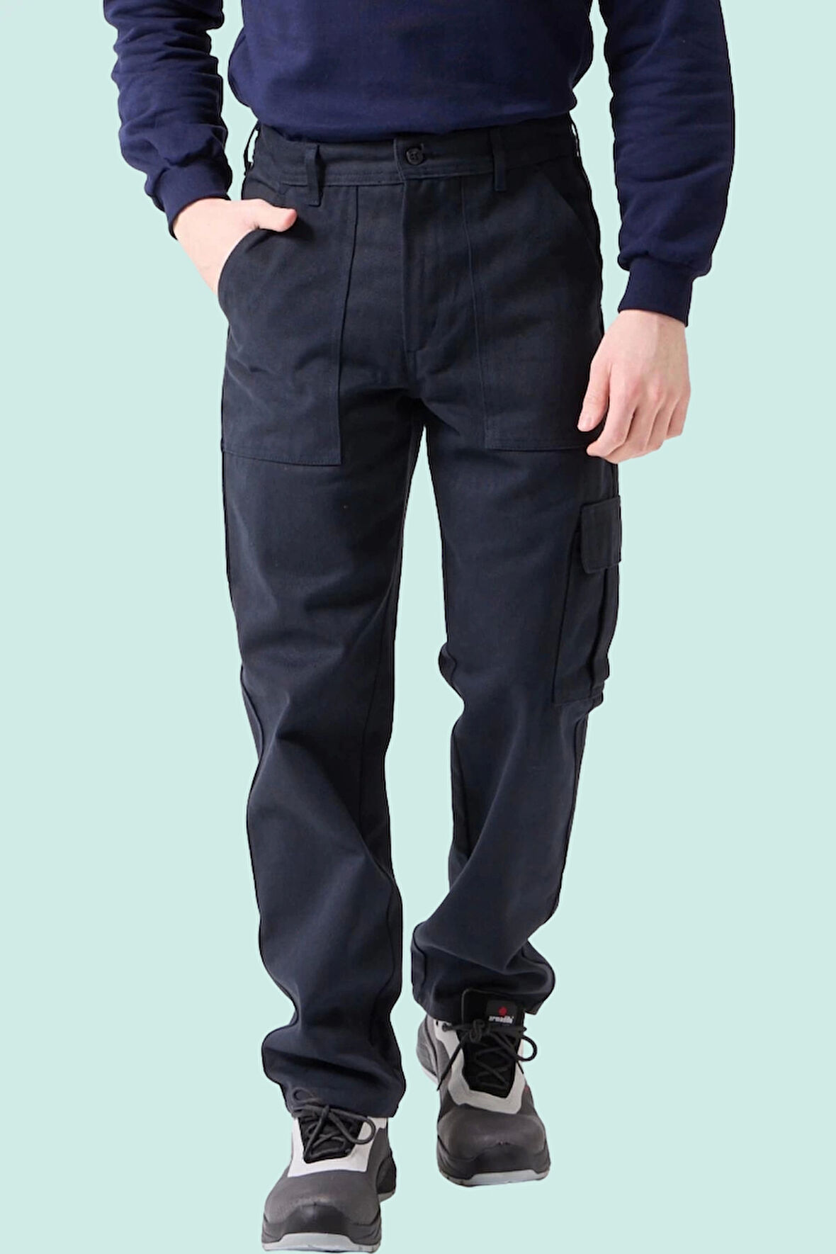 Kışlık Erkek İş Pantolonu Gabardin Dayanıklı ve Konforlu Galanthus Havalara