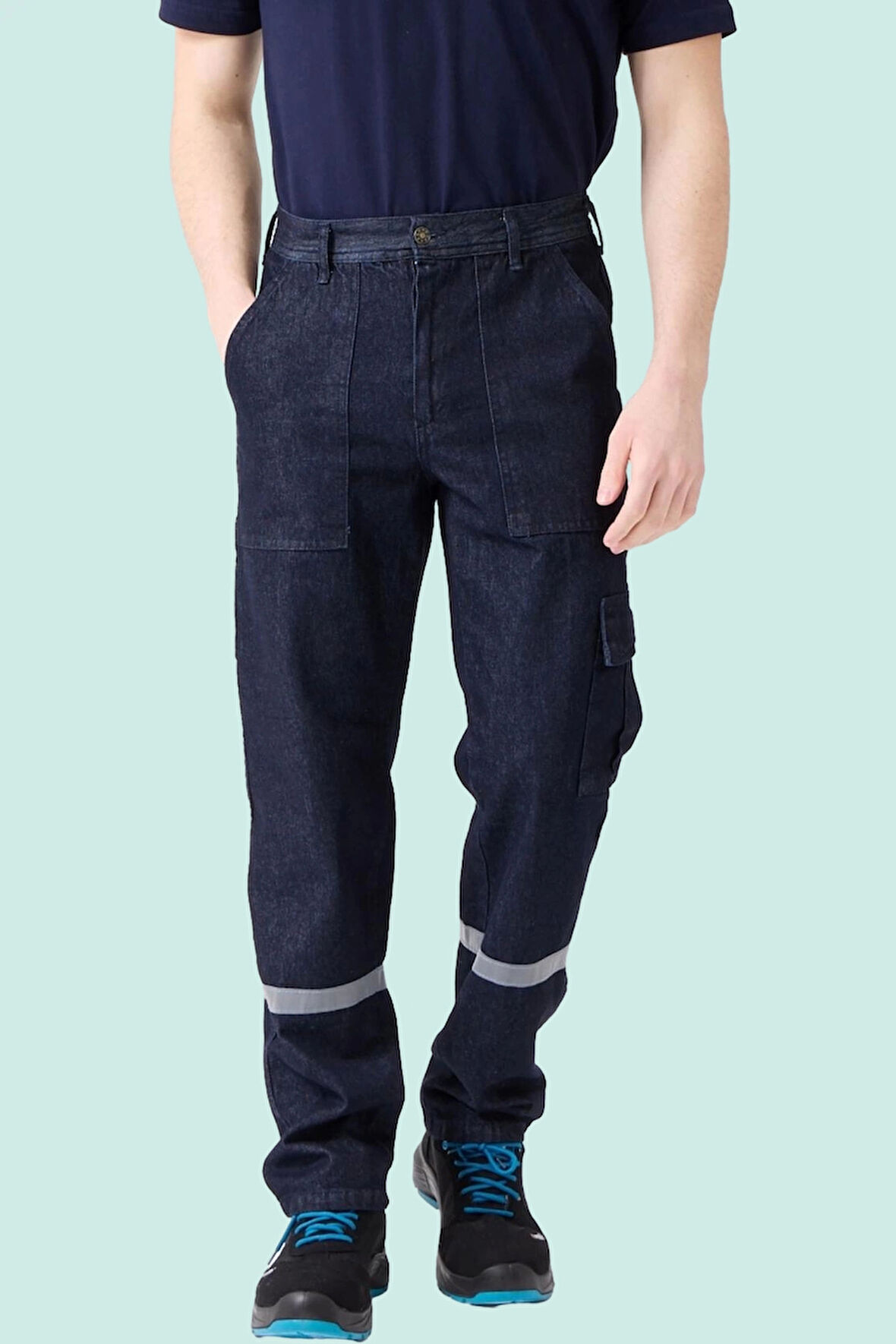 Kışlık Denim İş Pantolonu Erkek 12 Ons Kot Tulipa Konforlu Tasarım