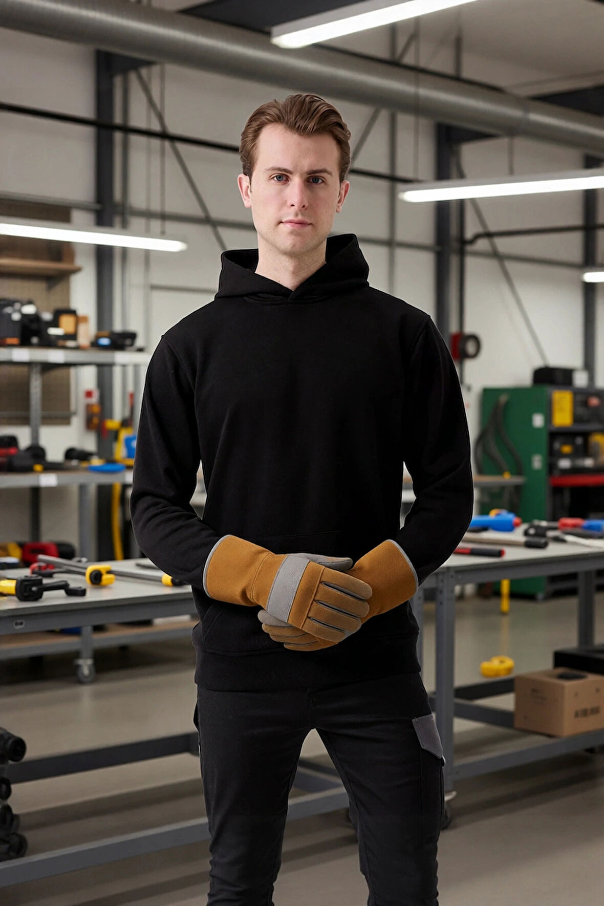 Erkek Kordonsuz Hoodie Kapüşonlu Sweatshirt Rahat Spor Tarz Giyime Uygun Sweat