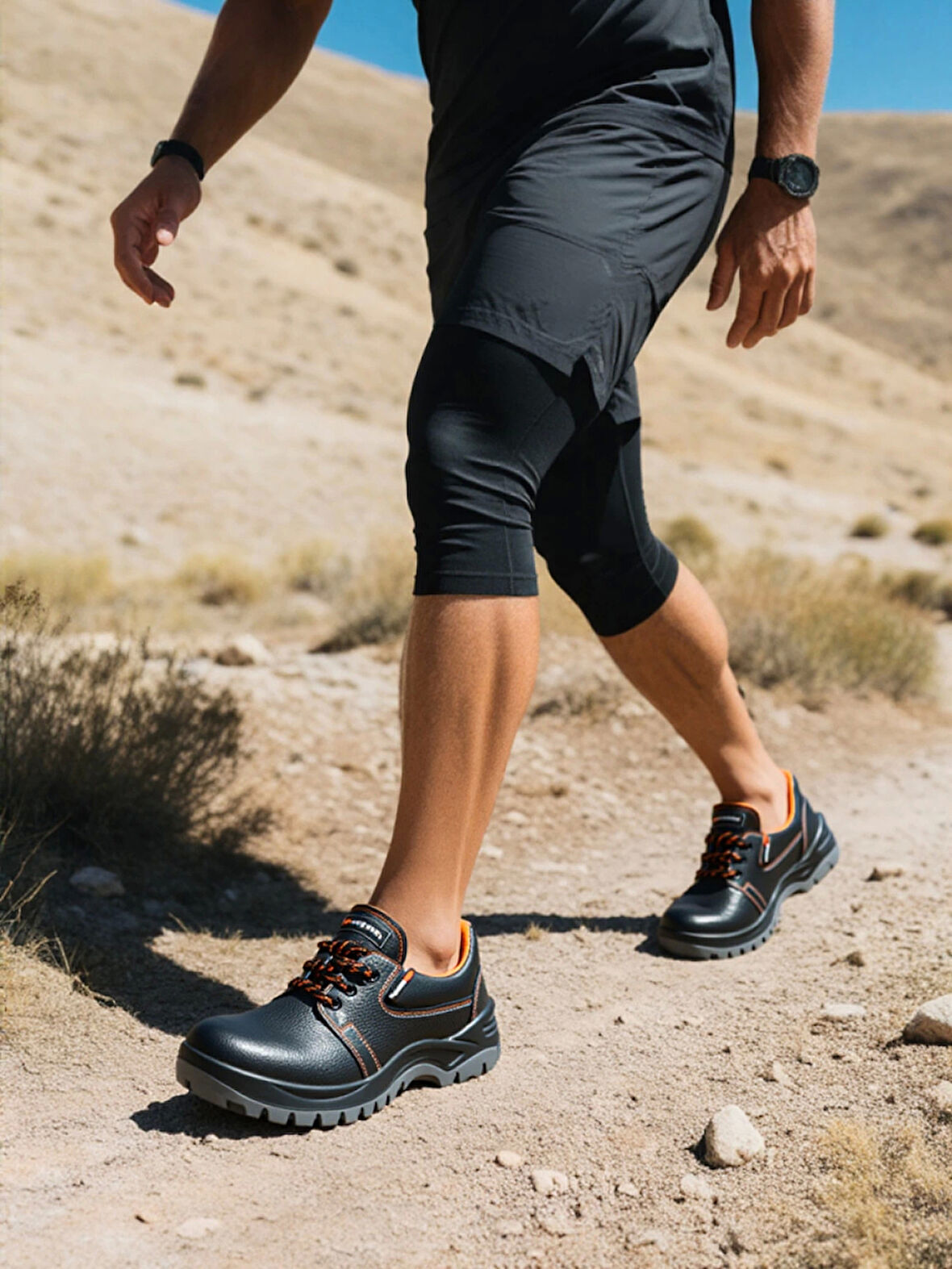 Deri Erkek İş Güvenliği Ayakkabısı Rolax 106 Mekap Cilt Suya Çelik Burunlu