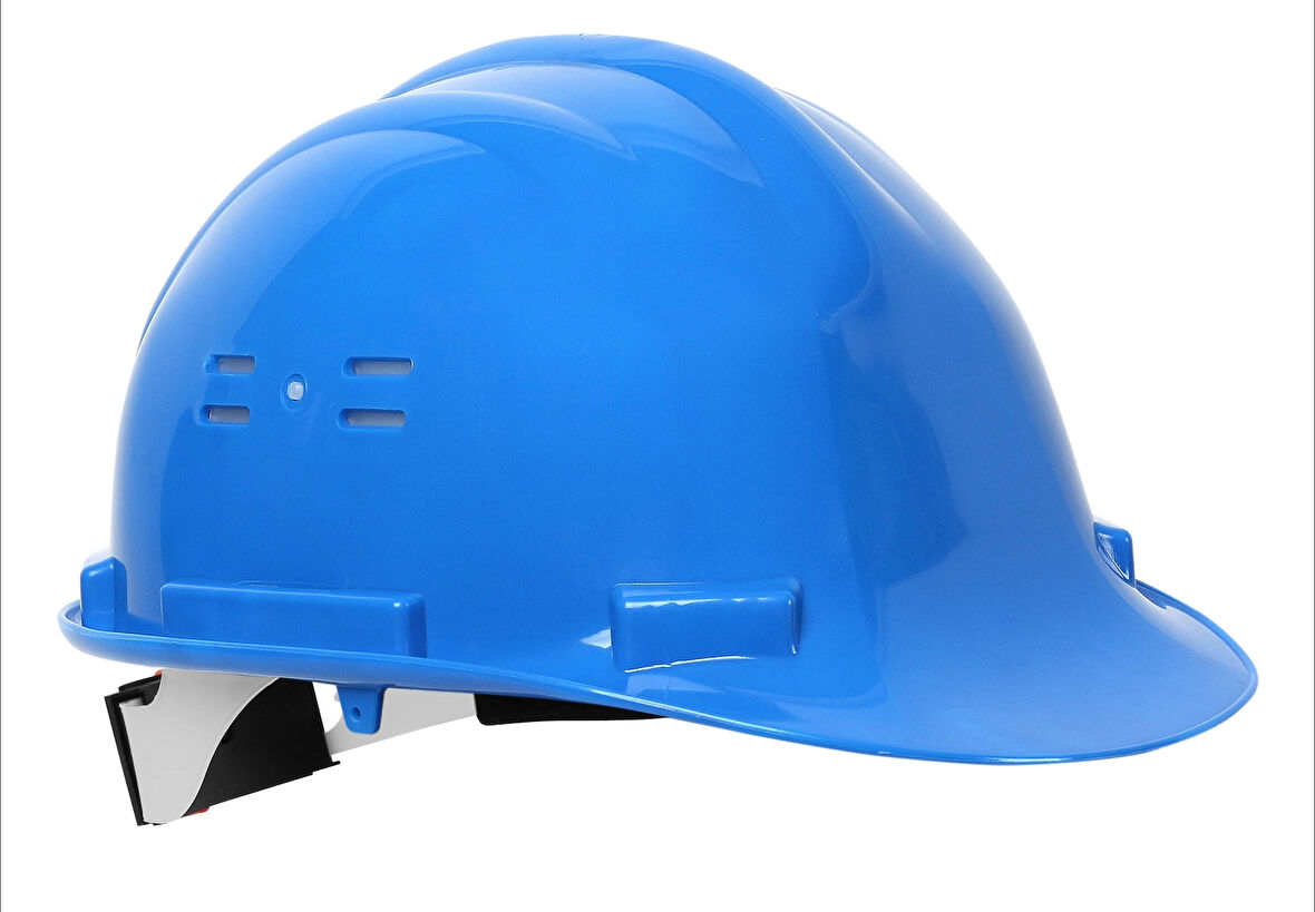 Plastik Baret Hafif ve Konforlu İş Güvenliği Kaskı 1548 Essafe Vidalı Yerli Çene Bağsız