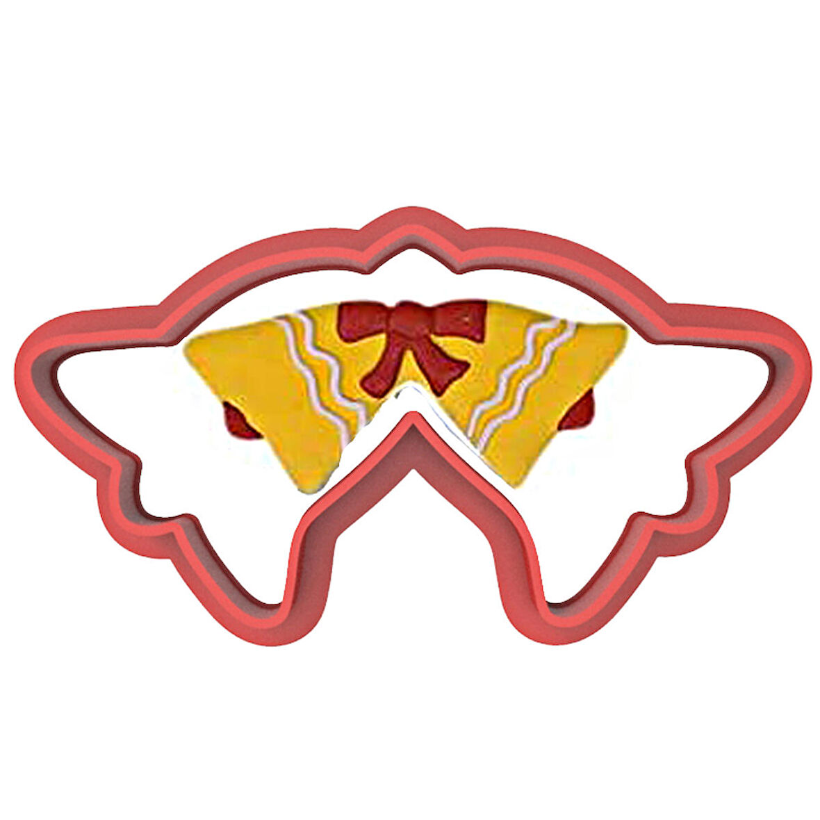 Noel Yılbaşı Çanlar Kurabiye Kalıbı Şekillendirici Kopat