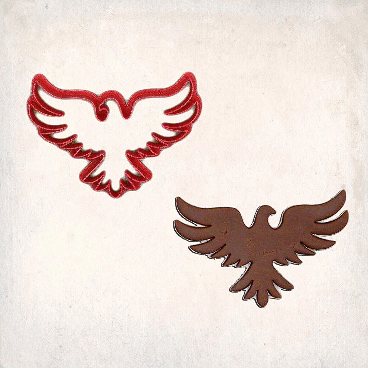 Kuş 2 Kurabiye Kalıbı Şekillendirici Kopat