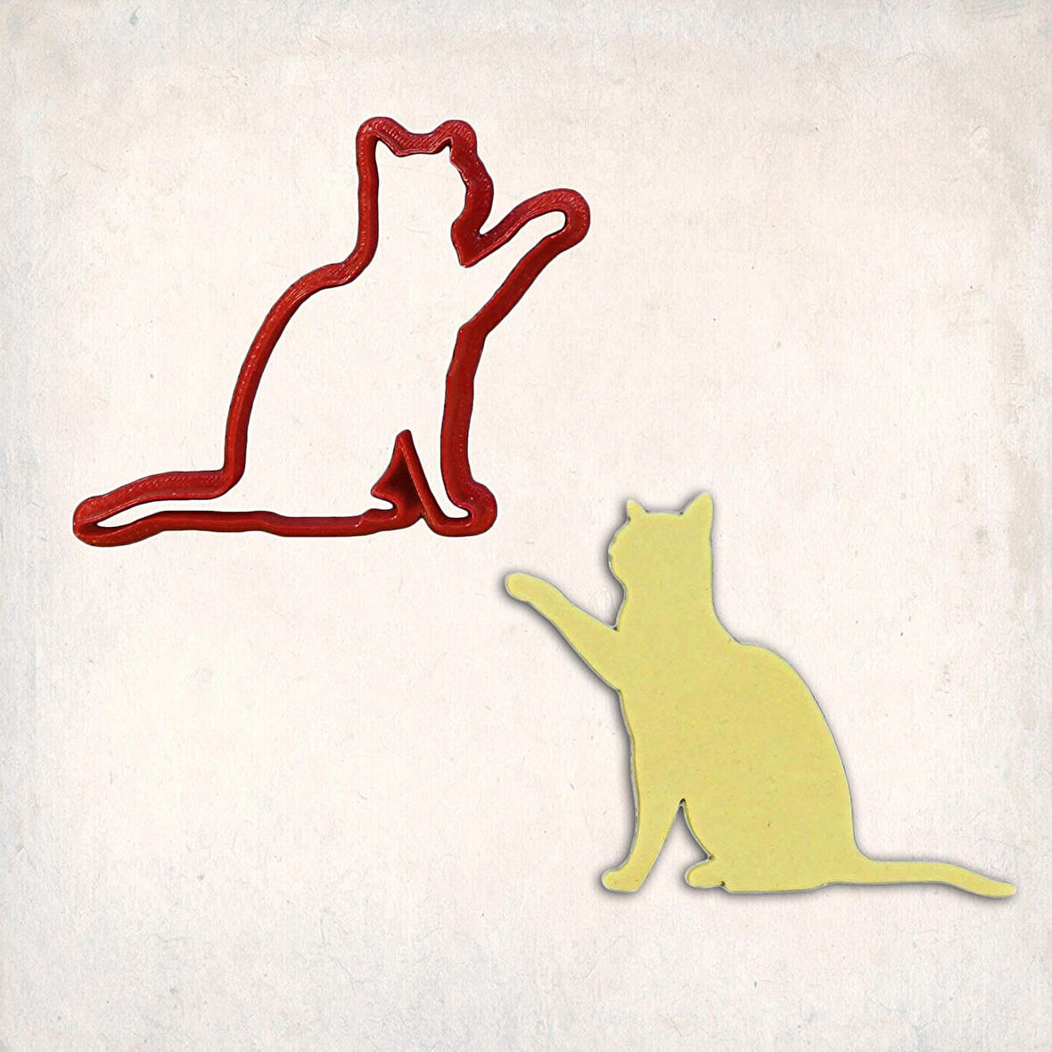 Kedi Kurabiye Kalıbı Şekillendirici Kopat