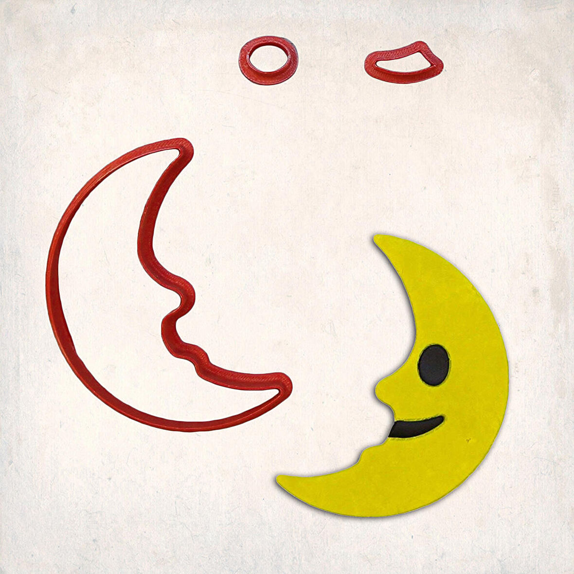 Ay Yüzü Detay Kurabiye Kalıp Seti 3’lü