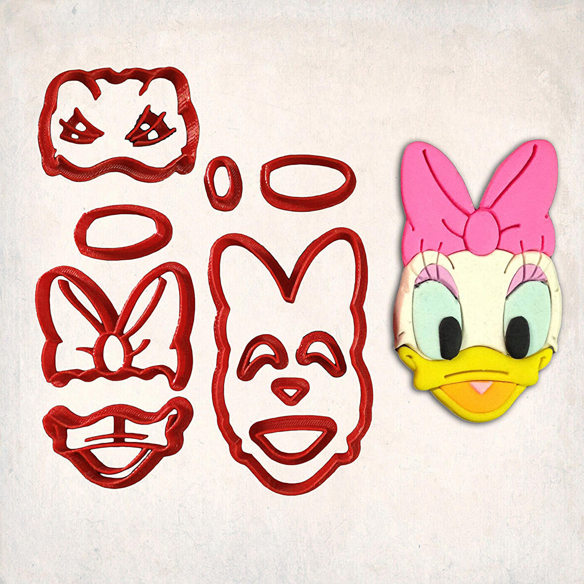 Daisy Duck Detay Kurabiye Kalıp Seti 13’lü