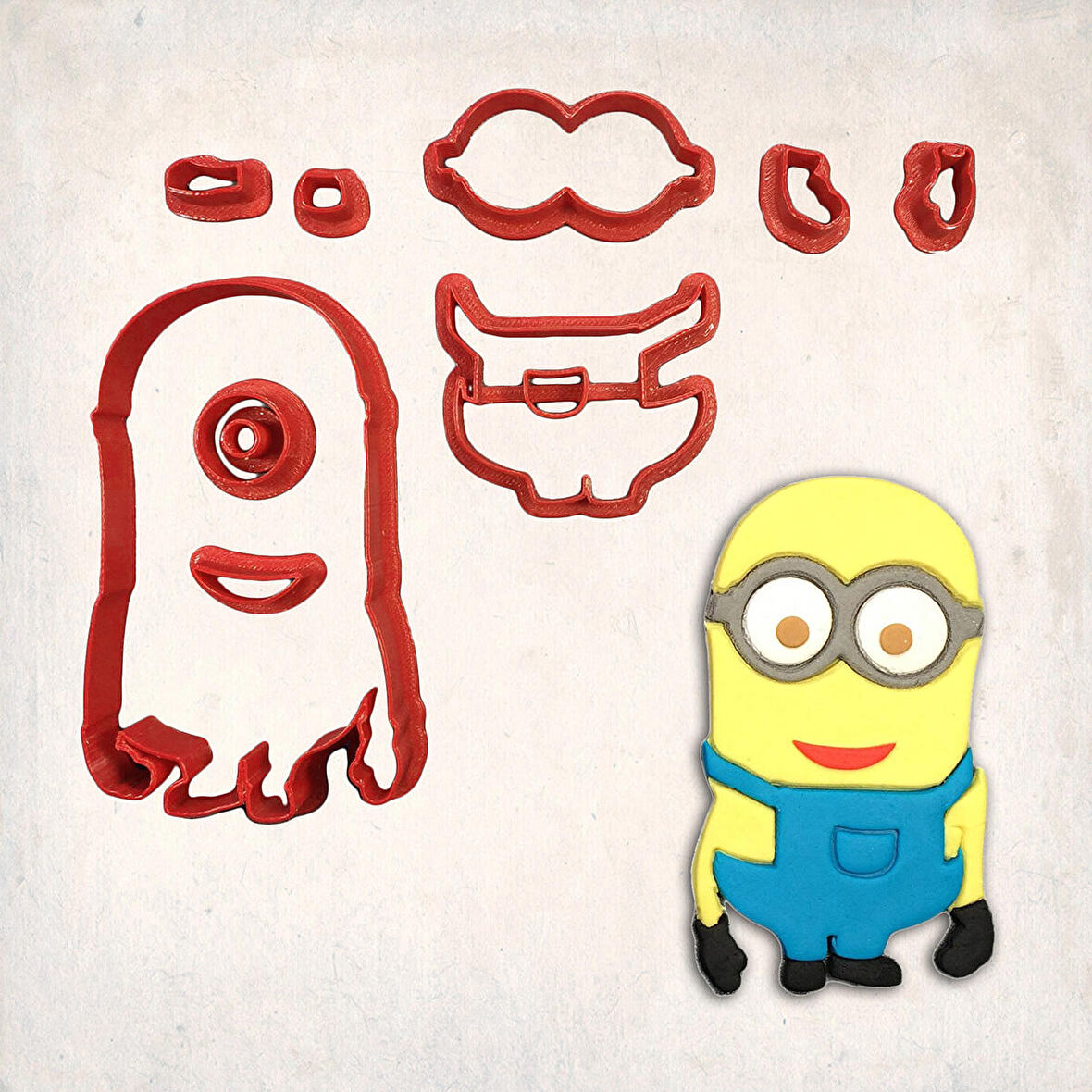 Despicable Me – Kısa Minion Detay Kurabiye Kalıp Seti 9’lu