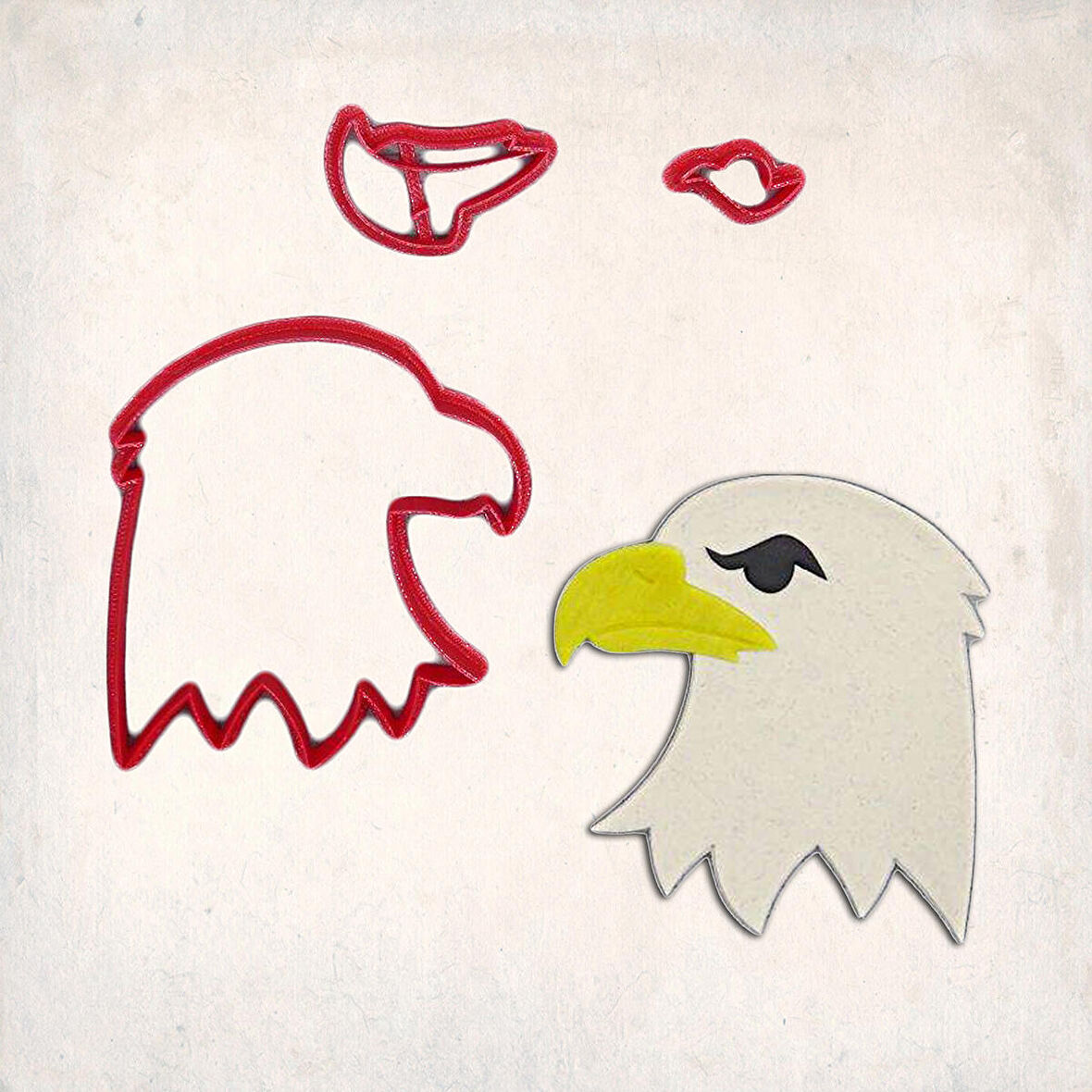 Kartal Kafası Detay Kurabiye Kalıp Seti 3’lü