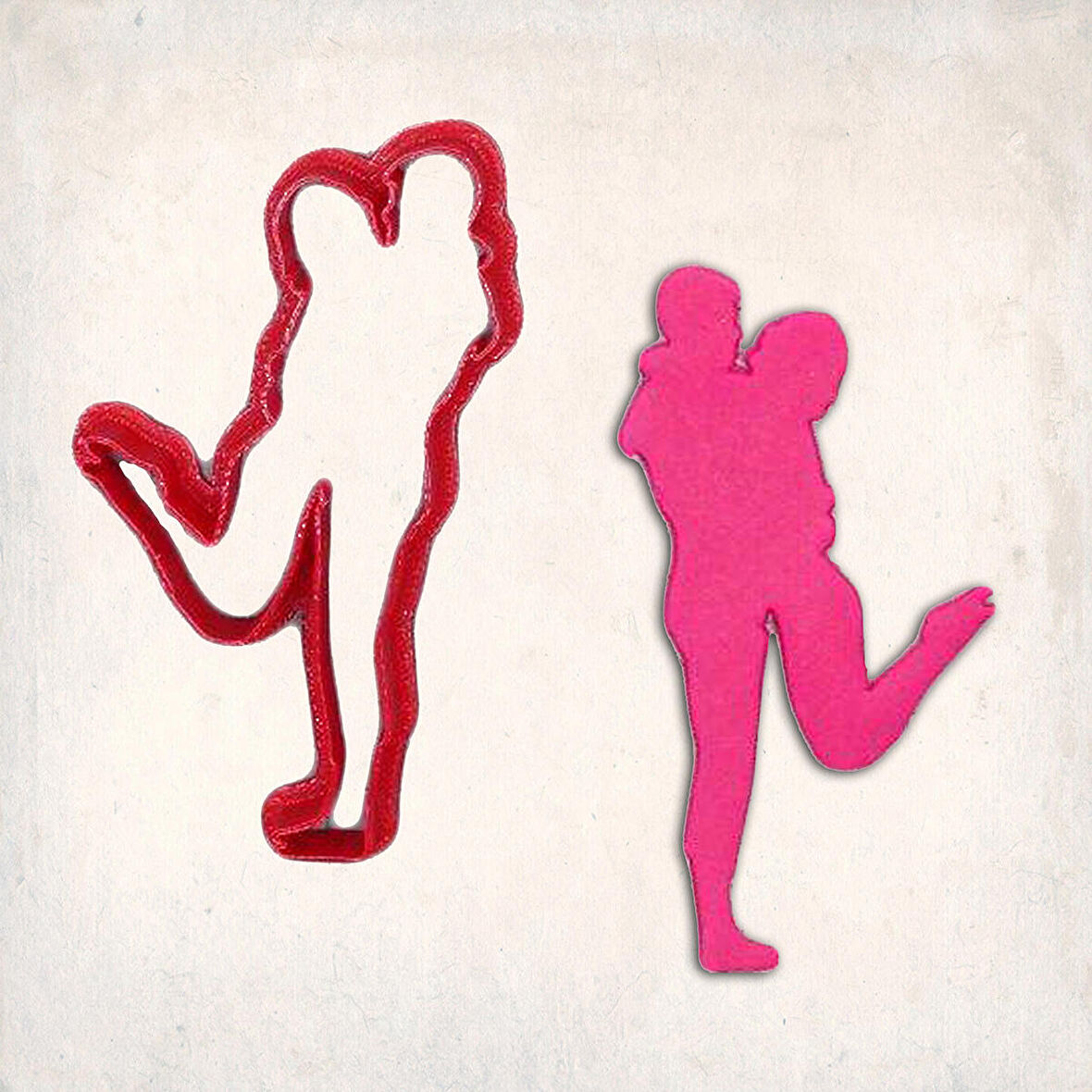 Kucaklayan Çift Kurabiye Kalıbı Şekillendirici Kopat