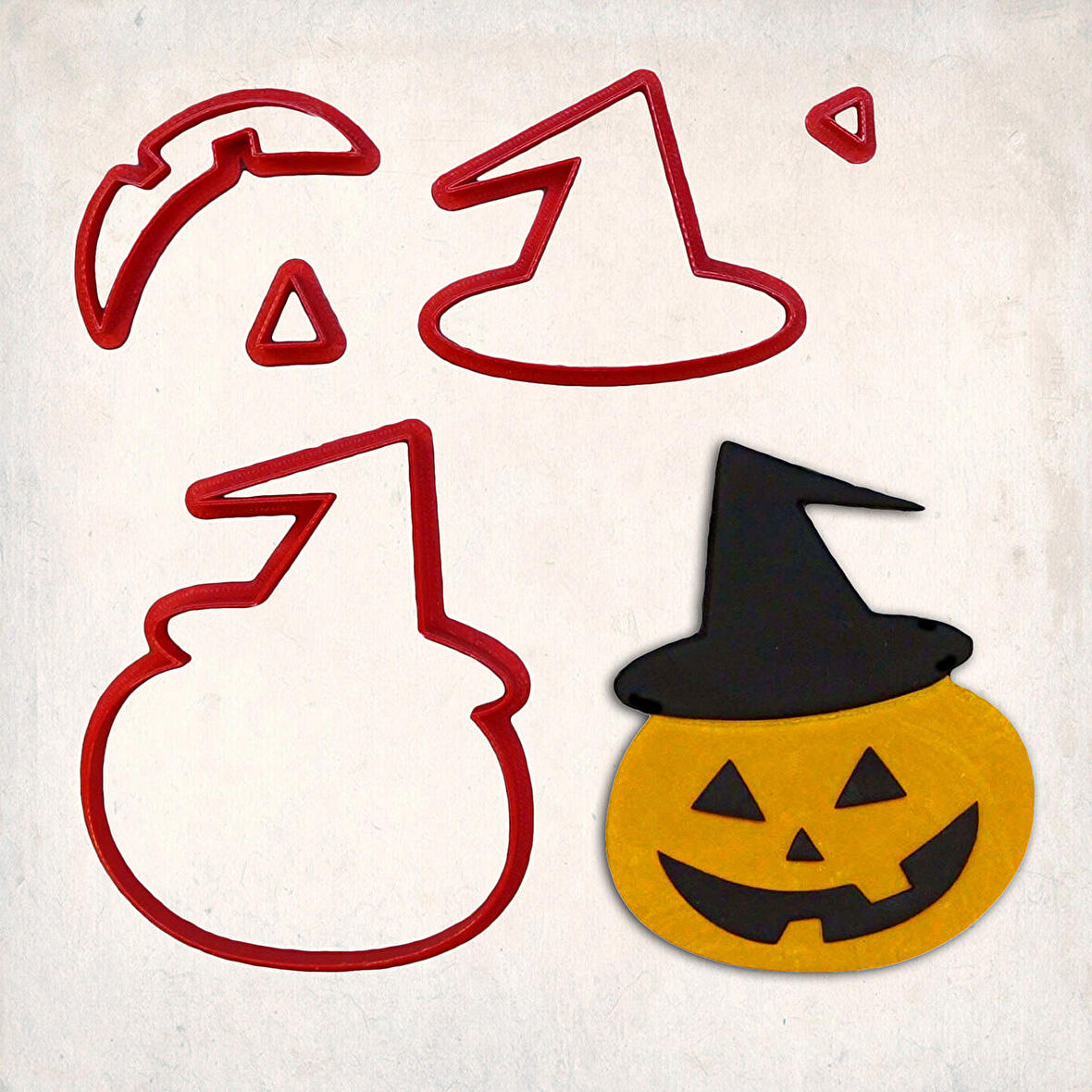 Jack O Lantern Kabak Detay Kurabiye Kalıp Seti 5’li