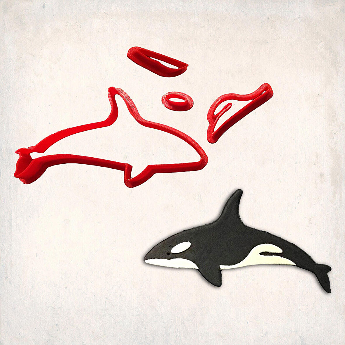 Katil Balina Detay Kurabiye Kalıp Seti 4’lü