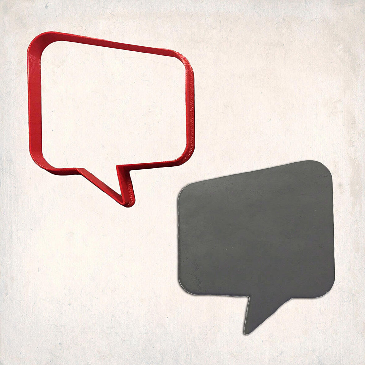 Mesaj Balonu Kurabiye Kalıbı Şekillendirici Kopat