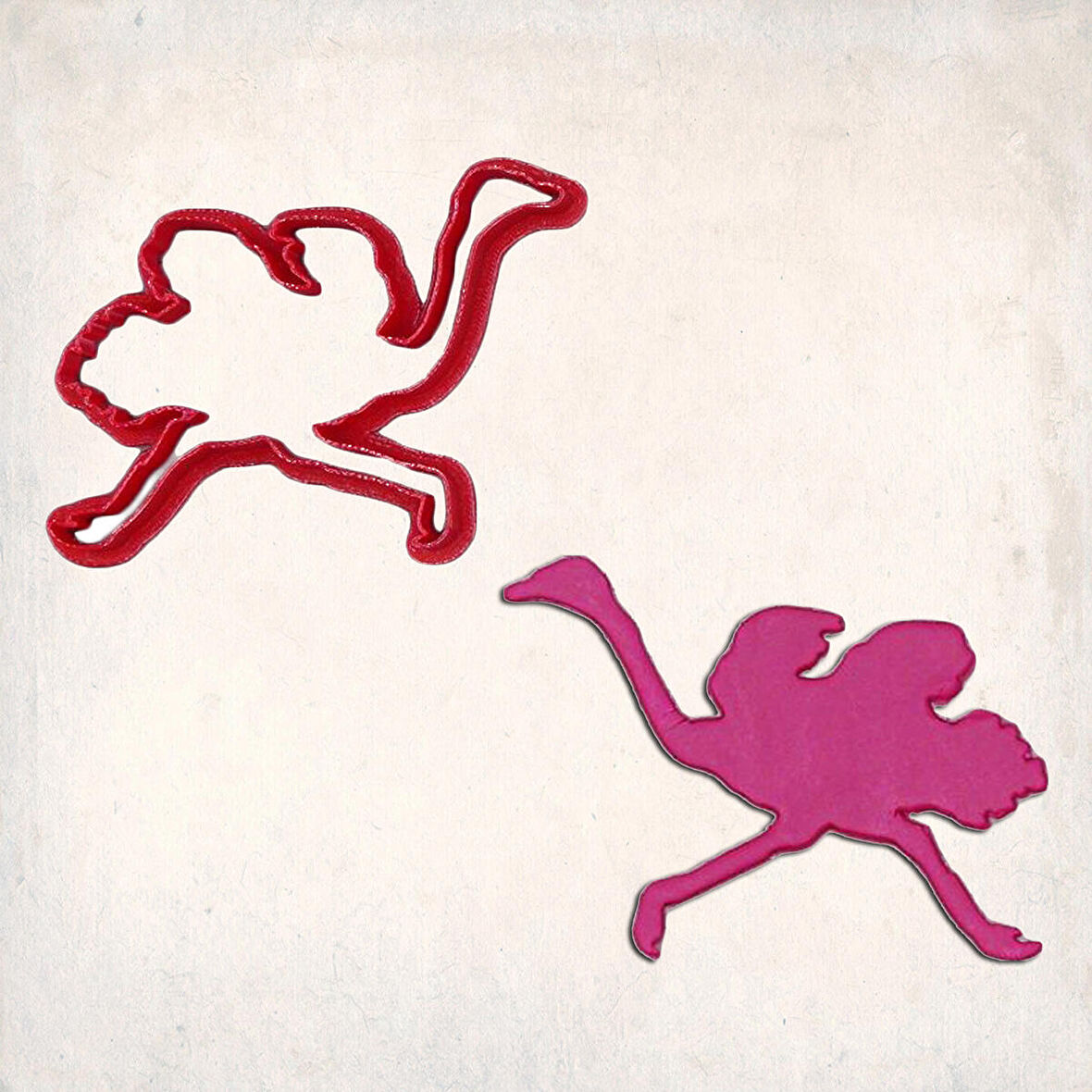 Devekuşu Kurabiye Kalıbı Şekillendirici Kopat