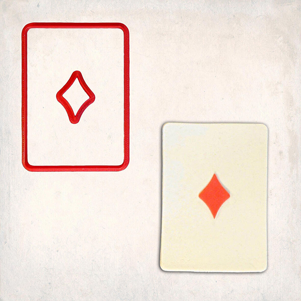 İskambil Karo Detay Kurabiye Kalıp Seti 2’li