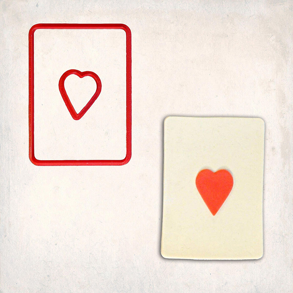 İskambil Kalp Detay Kurabiye Kalıp Seti 2’li