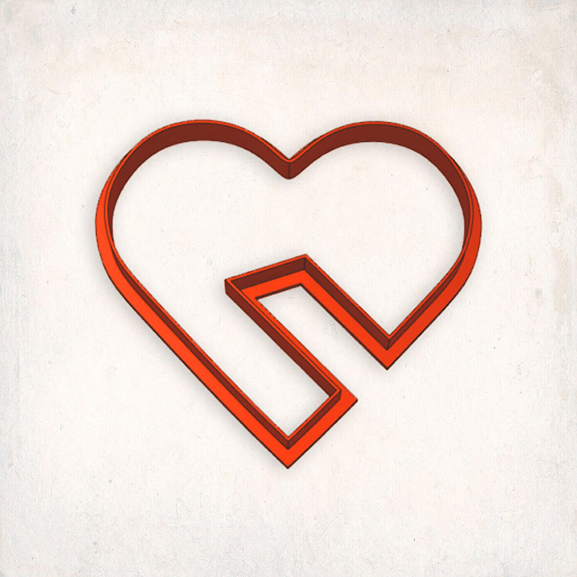 Fincan için Kalp Kurabiye Kalıbı Şekillendirici Kopat 8cm